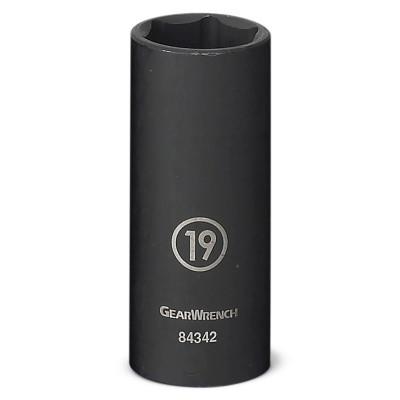 Apex Tool Group 6 Point Deep Impact Metric Sockets, 3/8 in Dr, 8 mm Opening, 84331N