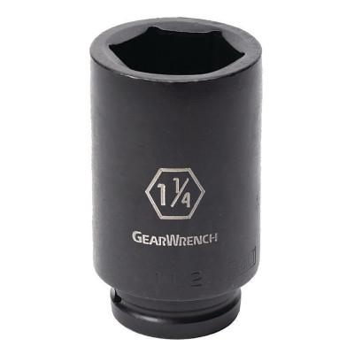 Apex Tool Group Surface Drive 6 Point Deep Impact SAE Sockets, 3/4 in Dr, 1 5/8 in Opening, 84877