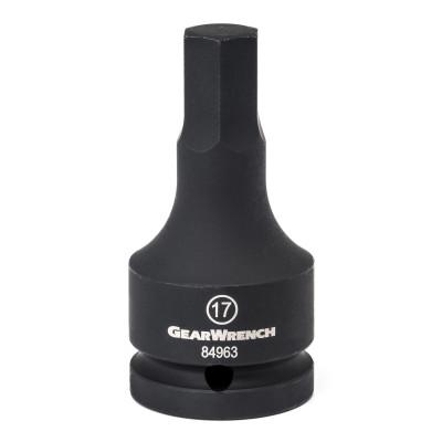 Apex Tool Group Hex Bit Impact Metric Sockets, 3/4 in Dr, 19 mm Opening, 84964
