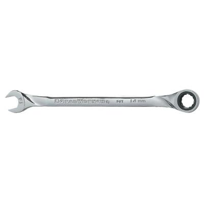 Apex Tool Group XL Ratcheting Combination Wrenches, 14 mm Opening, 9 1/4 in, 85014