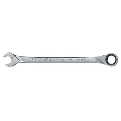 Apex Tool Group XL Ratcheting Combination Wrenches, 18 mm Opening, 11 2/5 in, 85018
