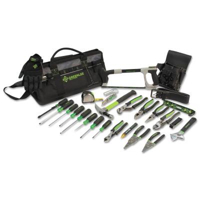 Greenlee® Heavy-Duty Multi-Pocket Tool Kits, 8 Compartments, 12 1/2 in x 23 in, 0159-28MULTI