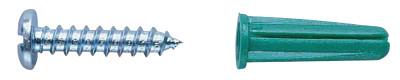 Greenlee?? Plastic Conical Anchor Kits, #10 x 1 in, 84012