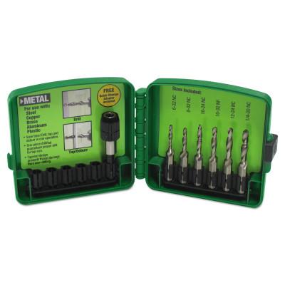 Greenlee?? Drill/Tap Sets, 1/4 in. Hex, Steel, DTAPKIT