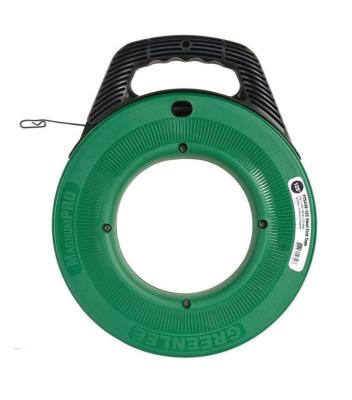 Greenlee?? Steel Fish Tape, 1/8 in W, Steel, 125 ft, FTS438-125BP