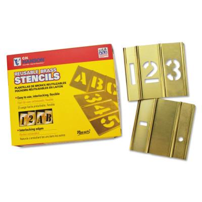 C.H. Hanson® 15 Piece Single Number Sets, Brass, 3 in, 10013