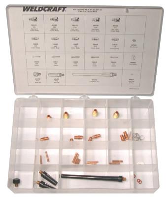WeldCraft® Master Accessory Kit, For 17; 18; 26 Torches, TIG Air/Water Cooled Accessory Kit, MAK-2S