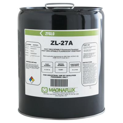 Magnaflux Zyglo ZL-27A Post Emulsifiable Fluorescent Penetrants, Pail, 5 gal, 01-3187-40