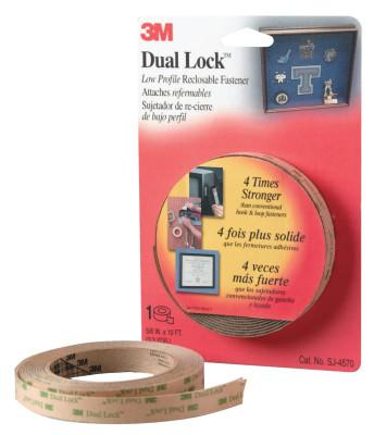 3Mƒ?› Dual Lockƒ?› Reclosable Fastener SJ3541, 1 in x 50 yd, Black, 021200-86277