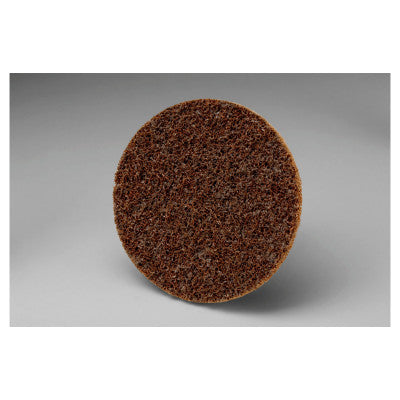 3M™ Scotch-Brite™ Roloc™ Discs, 3 in Dia, Aluminum Oxide, Brown, Coarse, 048011-13257