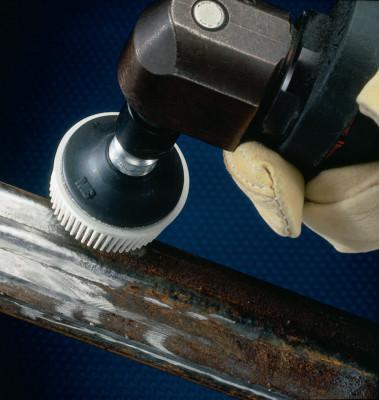 3M™ Scotch-Brite Roloc Bristle Discs, 2 in, 80, 25,000 rpm, Yellow, 048011-18732