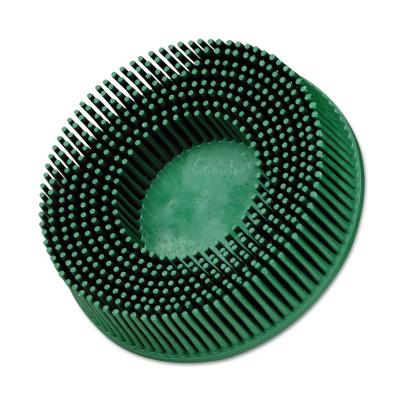 3M™ Scotch-Brite Roloc Bristle Discs, 3 in, 50, 15,000 rpm, Green, 048011-18734