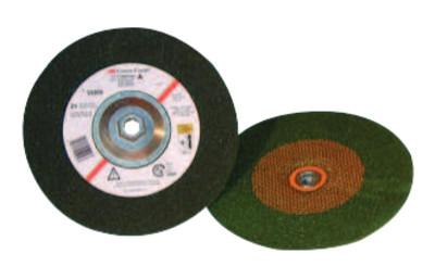 3M™ Green Corps Depressed Center Wheel, 4 1/2 in Dia, 1/4 in Thick, 24 Grit, 051111-55991