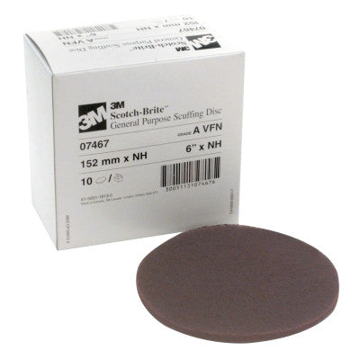 3M™ Scotch-Brite Scuffing Discs, 6", 4000 rpm, Maroon, 051131-07467