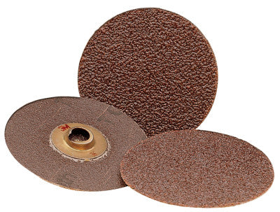 3M™ Roloc Discs 361F, Aluminum Oxide, 2 in Dia., P100 Grit, Roll On Mount, 051144-22402
