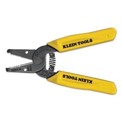 Klein Tools Wire Strippers, 6 1/4 in, 22-30 AWG, Yellow, 11047