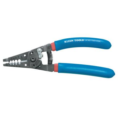 Klein Tools Klein-Kurve Wire Strippers/Cutters, 6-12 AWG Stranded Wire, Blue/Red, 11053