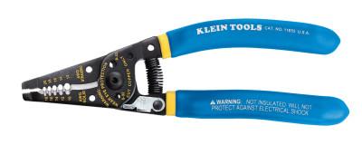 Klein Tools Kurve Wire Strippers/Cutters, 10-18 AWG Solid; 12-20 AWG Stranded, Blue/Yellow, 11055