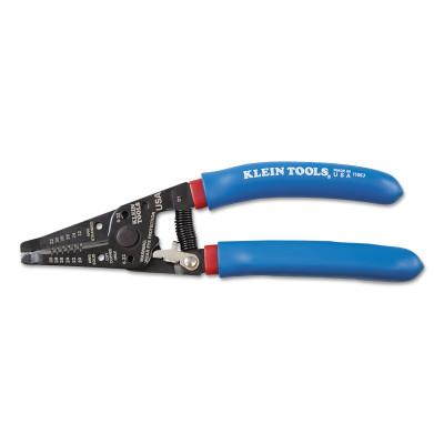 Klein Tools Kurve Wire Strippers/Cutters, 20-30 AWG Solid; 22-32 AWG Stranded, Blue/Red, 11057