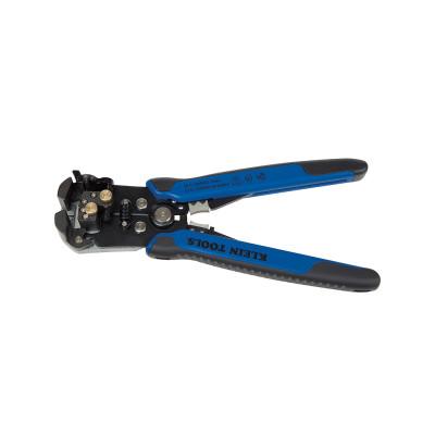 Klein Tools Self-Adjusting Wire Stripper/Cutter, 8 1/4 in, 12/2-14/2 Romex, 12-22 AWG Stranded, Blue/Black, 11061
