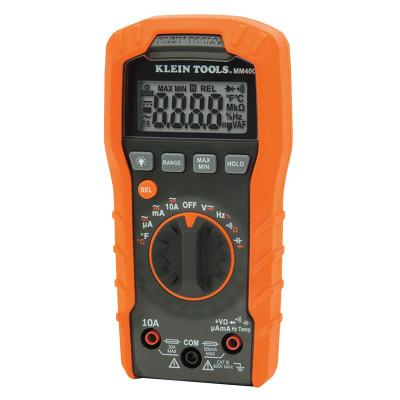 Klein Tools MM400 Digital Multimeters, 19 Function, 32?øF to 104?øF, 10A (AC/DC), MM400