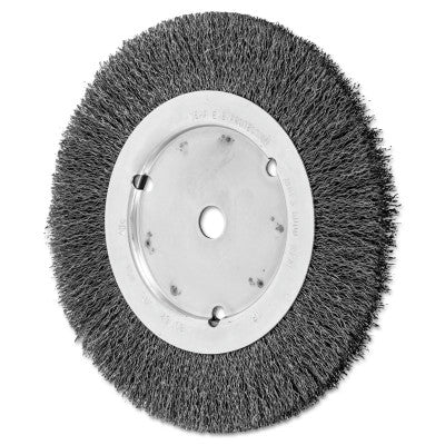 Advance Brush Narrow Face Crimped Wire Wheel Brush, 8 D x 5/8 W, .014 Carbon Steel, 6,000 rpm, 80162