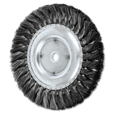Advance Brush Standard Twist Long Flag Knot Wheel, 6 D x 5/8 W, .014 Steel Wire, 9,000 rpm, 81881
