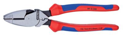 Knipex New England Linesman Pliers, 9 1/2 in Length, Dual Material Handle, 0912240SBA