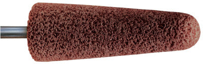 Pferd Mounted Point Abrasive Bits, 1 in Dia, 1 in Thick, 60 Grit Brown Alumina, 35149
