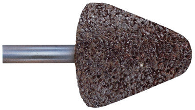 Pferd Mounted Points, 1 in Dia, 30 Grit Aluminum Oxide, Hardness Grade N, 35383
