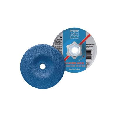 Pferd CC Grind Solid Stainless-Steel (INOX) Grinding Wheels, 7 in Dia, 7/8 in Arbor, 61218