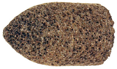 Pferd Cones and Plugs, Type 17, 2 in dia, 5/8 in Arbor, 16 Grit Aluminum Oxide, 61859