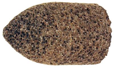 Pferd Cones and Plugs, 1 1/2 in Dia, 3/8 in Arbor, 16 Grit Aluminum Oxide, 61816