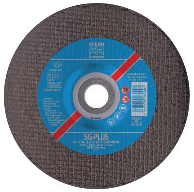 Pferd Die Grinder Cut-Off Wheel, 4 in Dia, .035 in Thick, 1/4 in Arbor, 60 Grit, 69401