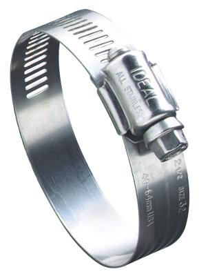 Ideal?? 68 Series Worm Drive Clamp, 4" Hose ID, 2 1/2"-4 1/2" Dia, Stnls Steel 201/301, 6864