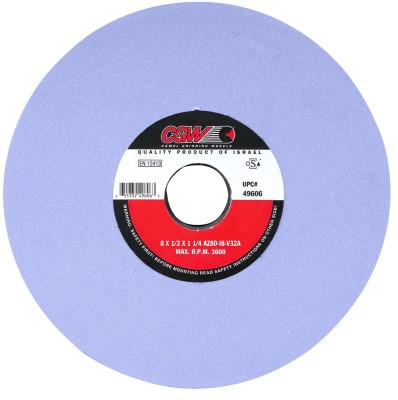 CGW Abrasives AZ Cool Blue Surface Grinding Wheels, Type 1, 6 X 1/2, 1 1/4" Arbor, 60, K, 34301