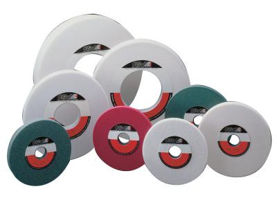 CGW Abrasives White Aluminum Oxide Surface Grinding Wheels, T5, 14 X 1 1/2, 5" Arbor, 46, H, 34793