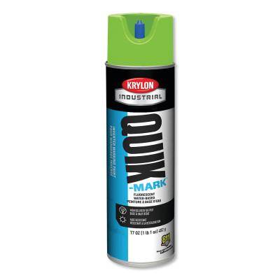 Krylon® Industrial Quik-Mark™ Fluorescent Inverted Marking Paint, 17 oz, Safety Green, A03630004