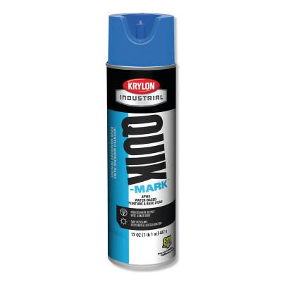 Krylon® Industrial Quik-Mark™ APWA Water-Based Inverted Marking Paint, 12 oz Aerosol, Blue, A03903004