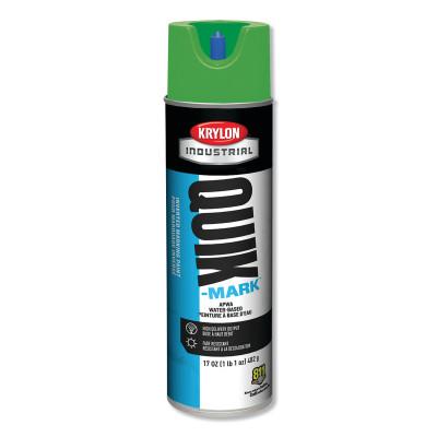 Krylon® Industrial Quik-Mark™ APWA Water-Based Inverted Marking Paint, 12oz Aerosol, Green, A03904004