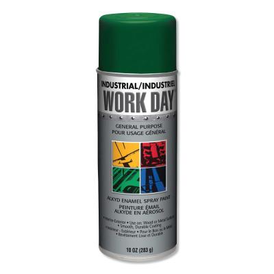 Krylon® Industrial Industrial Work Day™ Enamel Paint, 16 oz Aersol Can, Green, A04408007
