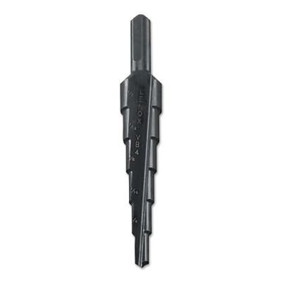 Stanley® Products Vari-Bit® Step Drill Bit, #4, 3/16 in to 1/2 in Cutting Dia, 6 Steps, 30884VB4