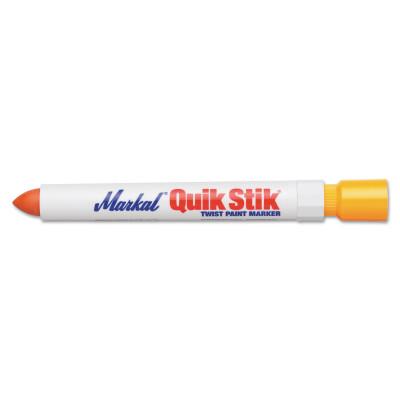 Markal® Quik Stik Markers, 11/16 in dia, 6 in, Fluorescent Orange, 61043