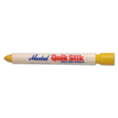 Markal® Quik Stik® Marker, 11/16 in diameter, 6 in, Yellow, 61053