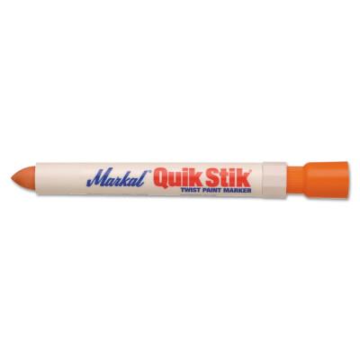 Markal® Quik Stik Markers, 11/16 in dia, 6 in, Orange, 61071