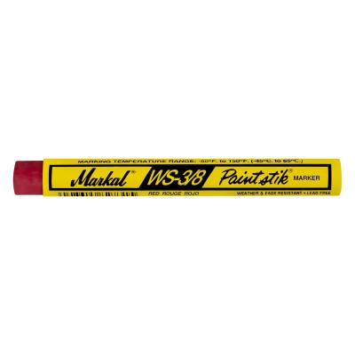 Markal® Paintstik WS Markers, 3/8 in, Red, 82422