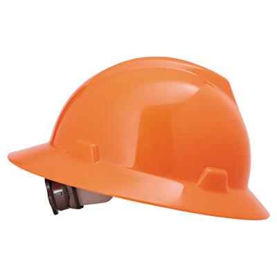 MSA V-Gard Protective Caps, 1-Touch, Cap, Hi-Viz Orange, 10057420