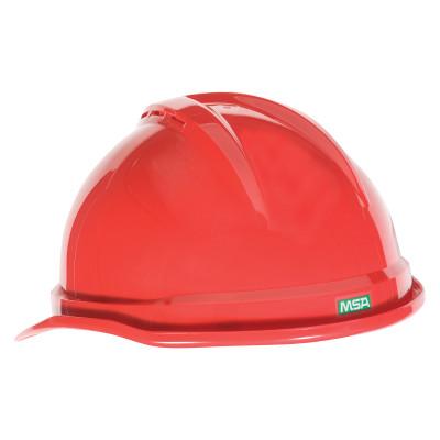 MSA V-GardÂ® 500 Protective Cap, 6 Point Fas-Trac, Red, 10034031