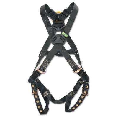 MSA Workman Arc Flash Full Body Harness, Back Web Loop, Vest, Standard, 10152671