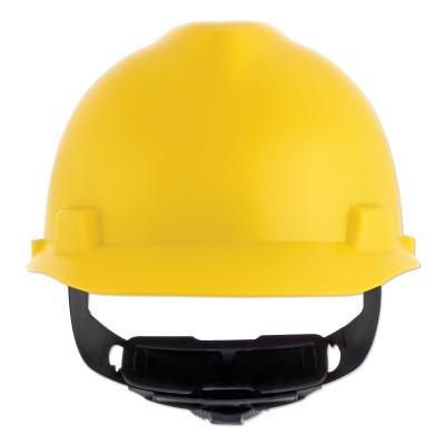 MSA V-GardÂ® Cap-Style Hard Hat with Fas-TracÂ® III Suspension, Matte, Yellow, 10203083